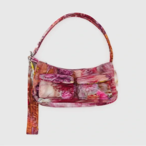 Baggu x Collina Strada Cargo Shoulder Bag in Berry Chrysanthemum - Picture 8 of 9